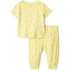 image:imageAmazon Essentials x Sofia Grainge Unisex Toddlers and Babies Cotton Knit Short Sleeve Shirt amp Pants SetLight Yellow Ice Cream