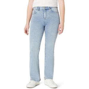 image:imageAmazon Essentials Girls High Stretch HighRise Flare JeansIced Blue Light Wash