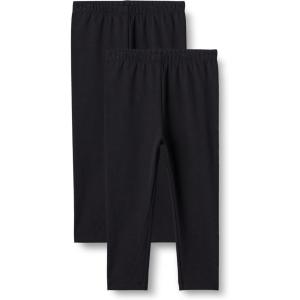 image:imageAmazon Essentials Girls and Toddlers Cotton Stretch LeggingsBlack