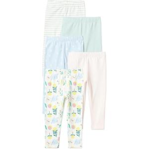 image:imageAmazon Essentials Girls and Toddlers Cotton Stretch LeggingsMulticolorNatureFlowers