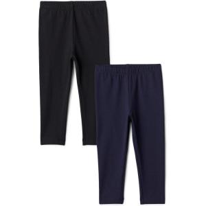 image:imageAmazon Essentials Girls and Toddlers Cotton Stretch LeggingsNavy