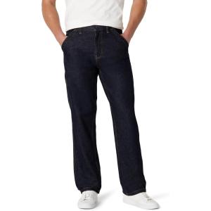 image:imageAmazon Essentials Mens Rigid RelaxedFit Workwear Carpenter JeansRinse