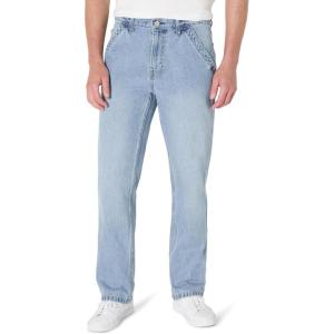 image:imageAmazon Essentials Mens Rigid RelaxedFit Workwear Carpenter JeansVintage Blue