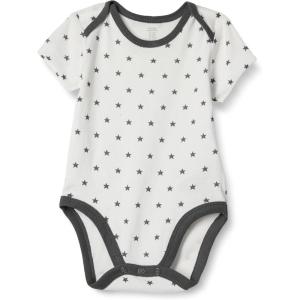 image:imageAmazon Essentials Unisex Babies ShortSleeve BodysuitsWhite  Stars