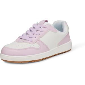 image:imageAmazon Essentials Unisex Kids Low Top Lace Up Court Sneakers for Boys and GirlsLavender