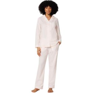 image:imageAmazon Essentials Womens Cotton Stretch Poplin Pajama Set Long Sleeve ButtonDown Shirt with PantsPale Pink