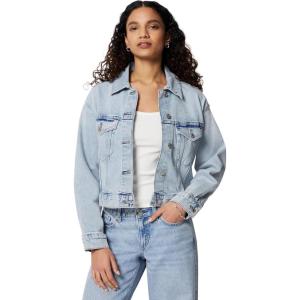 image:imageAmazon Essentials Womens Low Stretch RelaxedFit Cropped Denim JacketClassic Light Wash