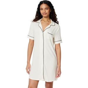 image:imageAmazon Essentials Womens ModalBlend Nightgown Short Sleeve ButtonDownIvory