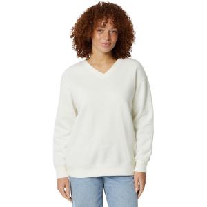 image:imageAmazon Essentials Womens Oversized VNeck Fleece Pullover SweatshirtCream
