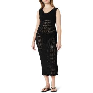 image:imageAmazon Essentials Womens RegularFit Crochet CoverUp DressBlack