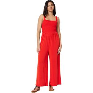 image:imageAmazon Essentials Womens Square Neck Wide Leg Sleeveless JumpsuitBright Poppy Red