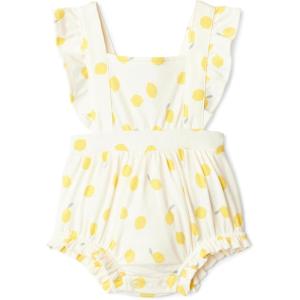 image:imageAmazon Essentials x Sofia Grainge Baby Girls Cotton Sleeveless Romper with RufflesIvory Lemon