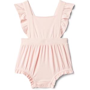 image:imageAmazon Essentials x Sofia Grainge Baby Girls Cotton Sleeveless Romper with RufflesLight Pink