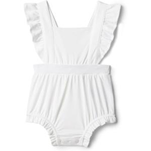 image:imageAmazon Essentials x Sofia Grainge Baby Girls Cotton Sleeveless Romper with RufflesWhite