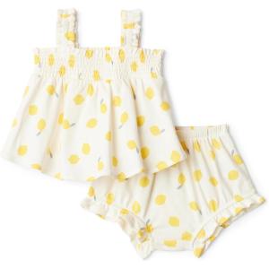 image:imageAmazon Essentials x Sofia Grainge Baby Girls Cotton Sleeveless Shirt and Shorts Play SetIvory Lemon