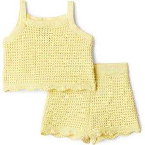 image:imageAmazon Essentials x Sofia Grainge Mommy amp Me Cotton Crochet Sweaters amp Tank SetsLight Yellow