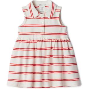 image:imageAmazon Essentials x Sofia Grainge Toddlers and Baby Girls Cotton Pique Sleeveless DressRed Double Stripe