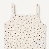 image:imageAmazon Essentials Baby Girls Cotton Sleeveless Bodysuits Baby Clothes Pack of 3Oatmeal HeatherNavyDots