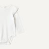 image:imageAmazon Essentials Baby Girls LongSleeved Ruffle BodysuitsLight Heather GreyWhite