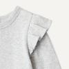 image:imageAmazon Essentials Baby Girls LongSleeved Ruffle BodysuitsLight Heather GreyWhite