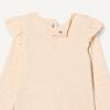 image:imageAmazon Essentials Baby Girls LongSleeved Ruffle BodysuitsOatmeal HeatherPale Pink