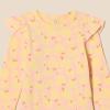 image:imageAmazon Essentials Baby Girls LongSleeved Ruffle BodysuitsPale YellowApples