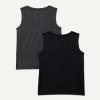 image:imageAmazon Essentials Boys Tech Stretch Muscle Tank Top MultipacksBlackHeather Graphite