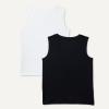image:imageAmazon Essentials Boys Tech Stretch Muscle Tank Top MultipacksBlackWhite