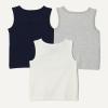 image:imageAmazon Essentials Boys and Toddlers Tank TopsLight Grey HeatherNavyWhite