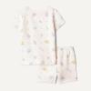 image:imageAmazon Essentials Disney Unisex Toddlers and Babies Short Sleeve Pajama SetPink Princess Icons