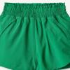 image:imageAmazon Essentials Girls HighRise Athletic Performance Stretch Woven Shorts with Elastic WaistbandEmerald Green