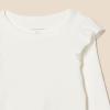 image:imageAmazon Essentials Girls and Toddlers Long Sleeve Ruffle TShirtBlackIvory