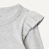 image:imageAmazon Essentials Girls and Toddlers Long Sleeve Ruffle TShirtLight Heather Grey Ditsy Floral