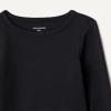 image:imageAmazon Essentials Girls and Toddlers LongSleeve Cropped Rib TopBlack