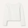 image:imageAmazon Essentials Girls and Toddlers LongSleeve Cropped Rib TopIvory