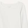 image:imageAmazon Essentials Girls and Toddlers LongSleeve Cropped Rib TopIvory