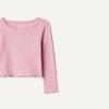 image:imageAmazon Essentials Girls and Toddlers LongSleeve Cropped Rib TopMauve