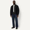 image:imageAmazon Essentials Mens Cotton Canvas ZipFront Trucker JacketBlack