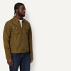 image:imageAmazon Essentials Mens Cotton Canvas ZipFront Trucker JacketDark Brown