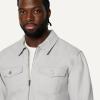 image:imageAmazon Essentials Mens Cotton Canvas ZipFront Trucker JacketGrey