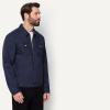 image:imageAmazon Essentials Mens Cotton Canvas ZipFront Trucker JacketNavy