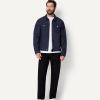 image:imageAmazon Essentials Mens Cotton Canvas ZipFront Trucker JacketNavy