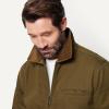 image:imageAmazon Essentials Mens RelaxedFit Rigid Denim Zip Up JacketDeep Brown