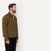 image:imageAmazon Essentials Mens RelaxedFit Rigid Denim Zip Up JacketDeep Brown