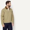 image:imageAmazon Essentials Mens RelaxedFit Rigid Denim Zip Up JacketMushroom Brown