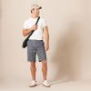 image:imageAmazon Essentials Mens SlimFit 11 FlatFront Comfort Stretch Chino ShortsCharcoal