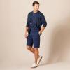image:imageAmazon Essentials Mens SlimFit 11 FlatFront Comfort Stretch Chino ShortsNavy