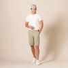 image:imageAmazon Essentials Mens SlimFit 11 FlatFront Comfort Stretch Chino ShortsTan