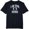 image:imageAmazon Essentials Star Wars Mens Darth Vader I Am Your Father Collegiate Crest TShirt Black SmallBlack