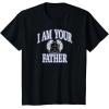 image:imageAmazon Essentials Star Wars Mens Darth Vader I Am Your Father Collegiate Crest TShirt Black SmallBlack